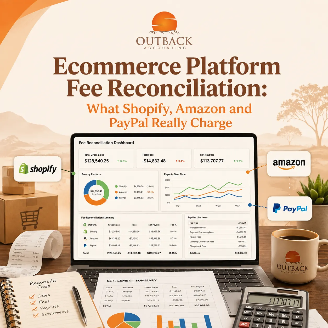 Ecommerce Platform Fee Reconciliation What Shopify, Amazon and PayPal Really Charge