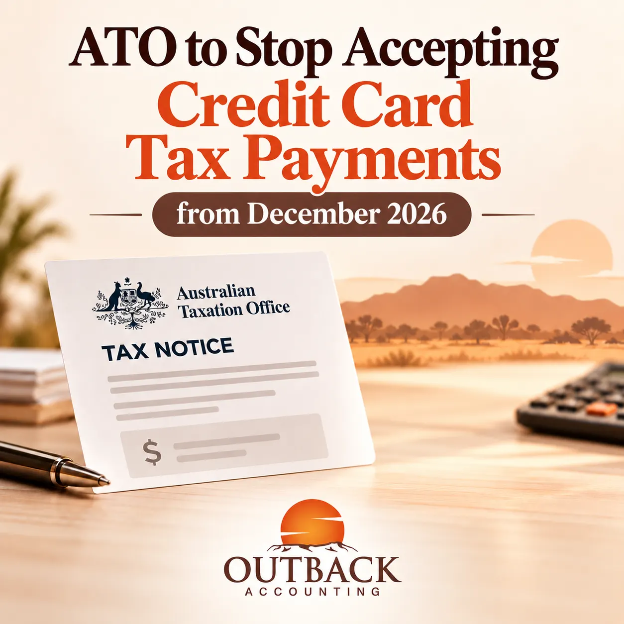 ATO to Stop Accepting Credit Card Tax Payments from December 2026